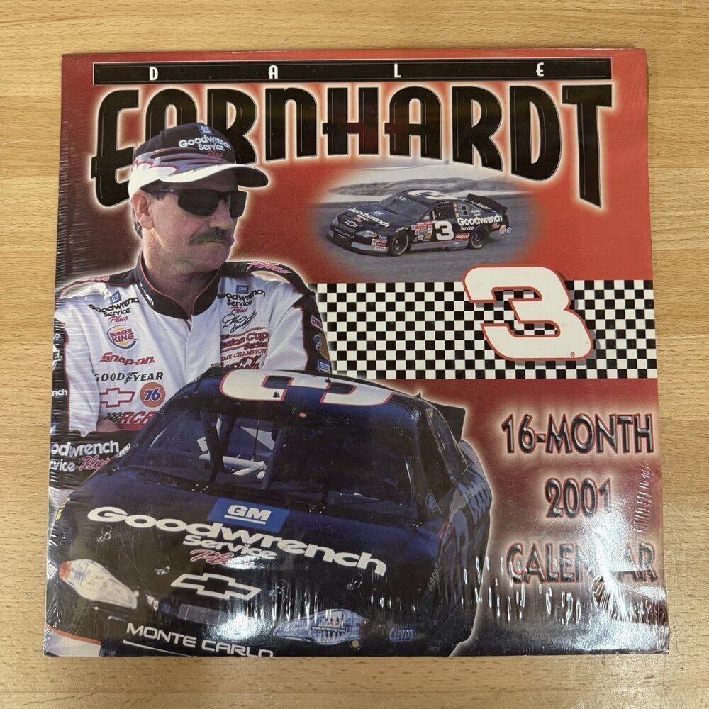 Starline 16-Month 2001 Dale Earnhardt #3 Calendar (SEALED) 12X12" SEALED